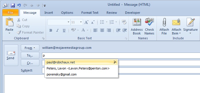 nk2 file location outlook 2007